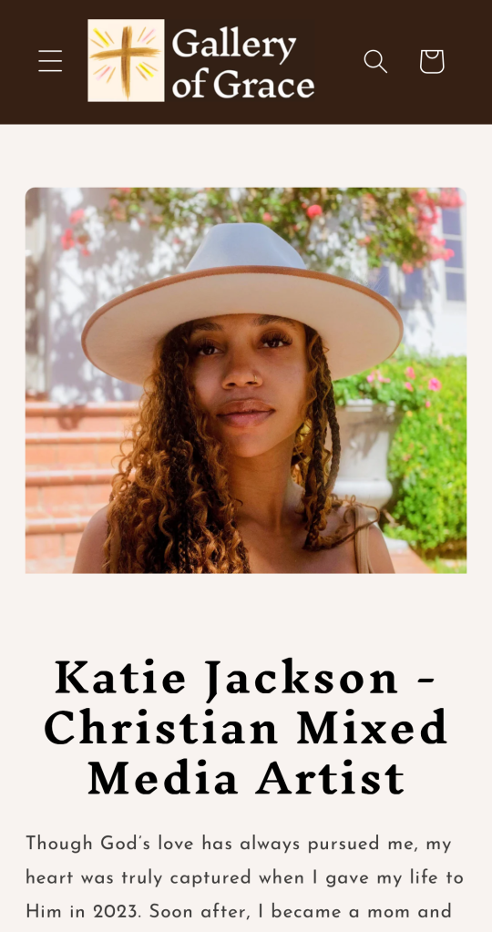 Gallery of Grace Christian artist, Katherine Elizabeth Jackson